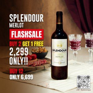 Splendour Merlot ซื้อ 2 แถม 1 โคตรคุ้ม! ถูกที่สุดในตลาด