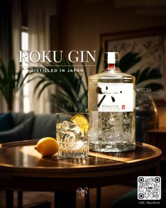 Roku Gin The Japanese Craft Gin พร้อมส่ง จัดส่งฟรีทั่วประเทศ!